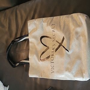 Victoria's Secret Gold Glitter Soulder Bag